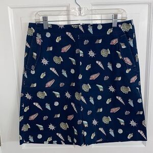Talbots seashell print skirt size 8